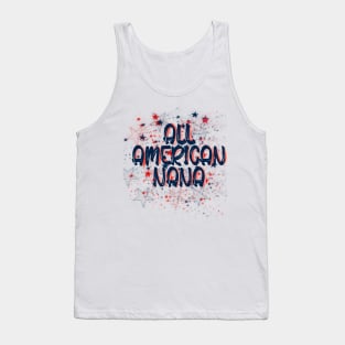 All American Nana USA 4th of July Design Tank Top